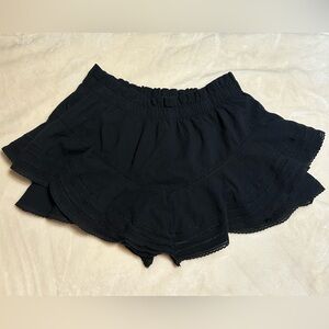 Aerie Rock N Ruffle Black Skort